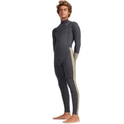 Billabong 3/2 Furnace Revolution Chest Zip Black Sands