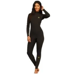 Billabong 4/3 Synergy Back Zip Black Tye Die