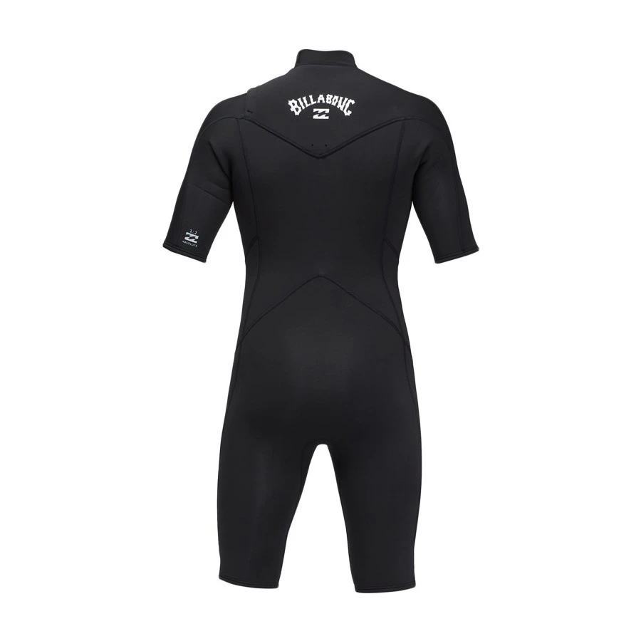 Combinaison Homme Billabong Absolute Short Sleeves Front Zip 2/2 Mm - Black 4 Combinaison Homme Billabong Absolute Short Sleeves Front Zip 2/2 Mm - Black – Image 2