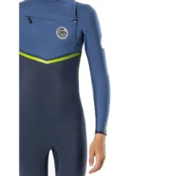 Combinaison Junior Rip Curl Flashbomb 4/3 Chest Zip Blue -Sports Nautiques combinaison junior rip curl flashbomb 43 chest zip blue 2