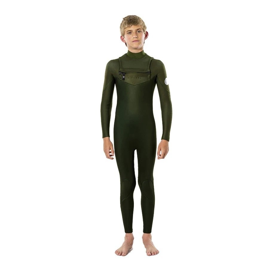 Combinaison Rip Curl Dawn Patrol 4/3 Chest Zip Green 3 Combinaison Rip Curl Dawn Patrol 4/3 Chest Zip Green