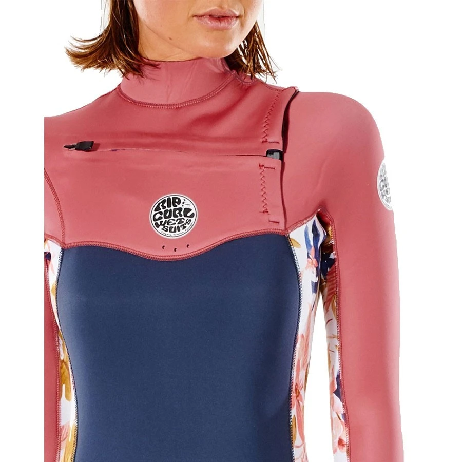 Combinaison Rip Curl Dawn Patrol 4/3 Chest Zip Slate Rose 6 Combinaison Rip Curl Dawn Patrol 4/3 Chest Zip Slate Rose – Image 4