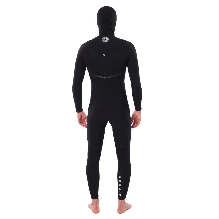 Combinaison Rip Curl E Bomb Zip Free 4/3 Hooded Black 5 Combinaison Rip Curl E Bomb Zip Free 4/3 Hooded Black – Image 3