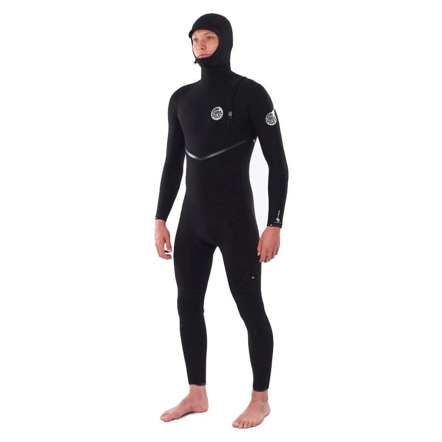 Combinaison Rip Curl E Bomb Zip Free 4/3 Hooded Black 3 Combinaison Rip Curl E Bomb Zip Free 4/3 Hooded Black
