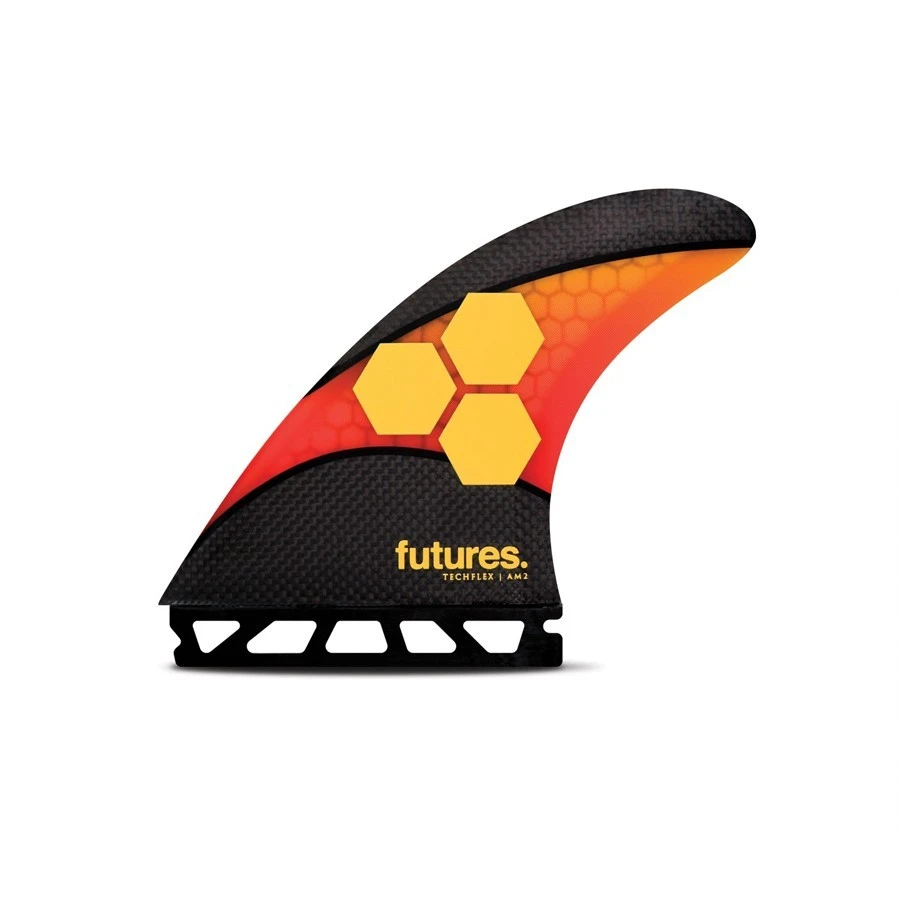 Dérives Futures AM2 Techflex 5 Fins Orange / Red - Large 3 Dérives Futures AM2 Techflex 5 Fins Orange / Red - Large
