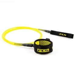FCS Leash All Round Essential Acid Black -Sports Nautiques fcs leash all round acid black 1