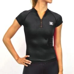 Howzit Lycra Femme Zippé Noir
