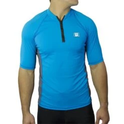 Howzit Lycra Homme Zippé Bleu