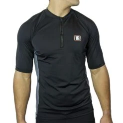 Howzit Lycra Homme Zippé Noir