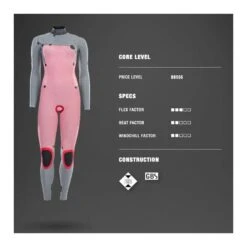 Ion Amaze Core 3/2mm Frontzip Steel Grey -Sports Nautiques ion amaze core 32mm frontzip steel grey 4