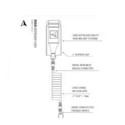 Leash De Bodyboard Biceps Roam 4' - Orange -Sports Nautiques leash de bodyboard bicep roam 4 orange 1