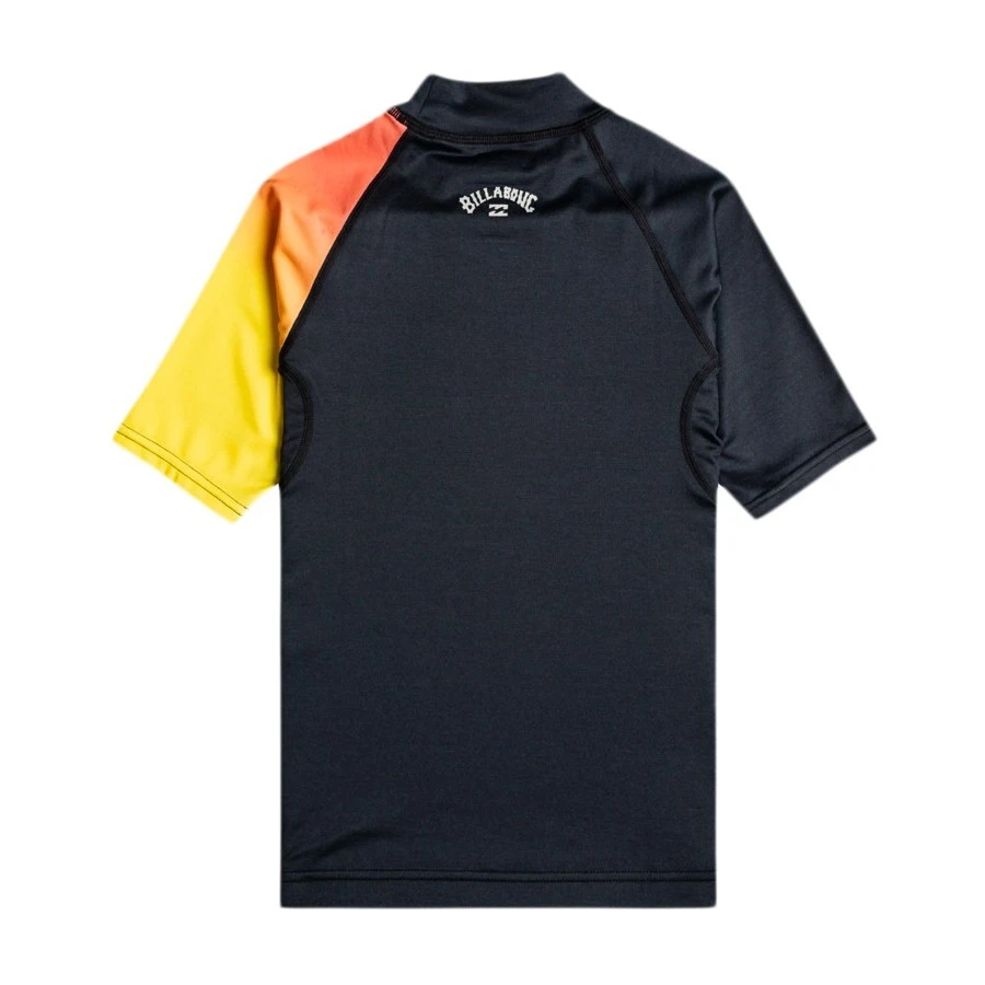 Lycra Enfant Manches Courtes Billabong Contrast - Black Heather 4 Lycra Enfant Manches Courtes Billabong Contrast - Black Heather – Image 2