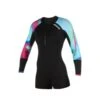 Mystic Diva Longarm Shorty 2mm Front Zip Women Aurora -Sports Nautiques mystic diva longarm shorty 2mm front zip women aurora