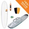 Pack Surf Funboard Torq 7'8 V+ Pinline White -Sports Nautiques pack surf funboard torq 7 8 v pinline white