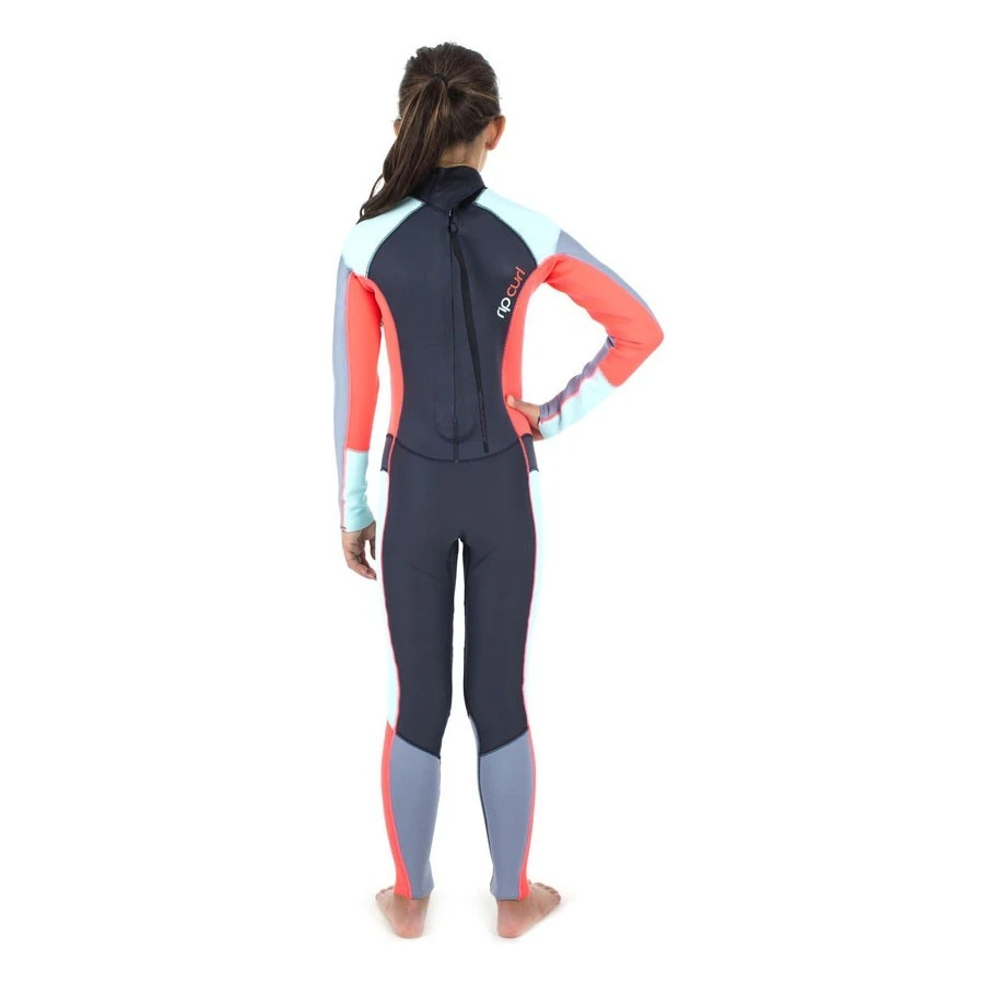Rip Curl Junior Fille4/3 Dawn Patrol Back Zip Grise 4 Rip Curl Junior Fille4/3 Dawn Patrol Back Zip Grise – Image 2
