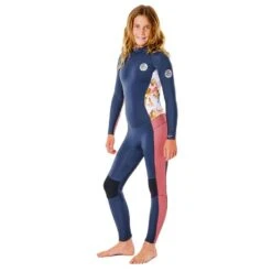 Rip Curl Junior Fille5/3 Dawn Patrol Back Zip Slate Rose