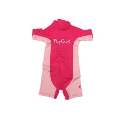 Rip Curl Lycra Wetsuit Girls Option Manches Courtes Pink