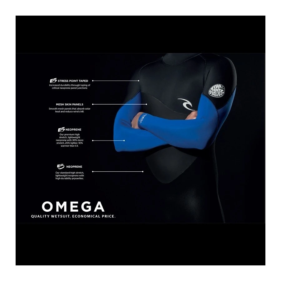 Rip Curl Omega 4/3 Back Zip - Blue 8 Rip Curl Omega 4/3 Back Zip - Blue â Image 6