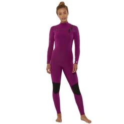 Sisstrevolution 7 Seas 4/3 Chest Zip By Vissla - Boysenberry