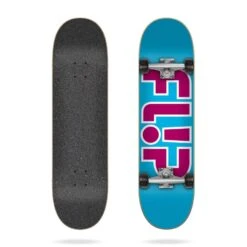 Skate Flip Team Outlined Light Blue 7.25 Complete